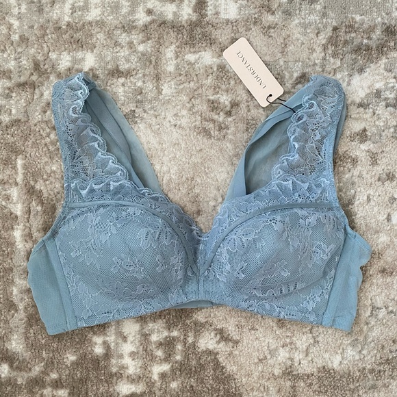 Understance Dusty Blue Lace Bra - Picture 1 of 5